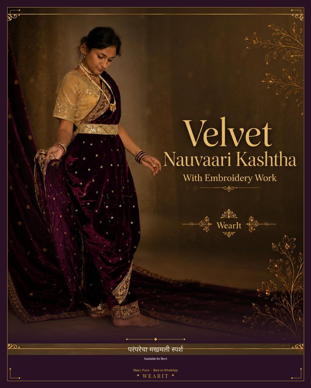 Velvet Nauwari Kashta